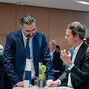Networking während der E-world SZ-Führungstreffen Energie 2026